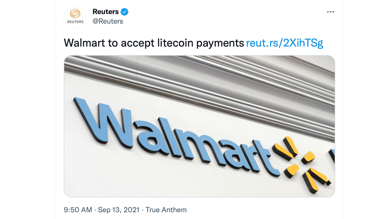 Tin tức về thanh toán của Walmart và Litecoin bị Người phát ngôn của Walmart tiết lộ, giá LTC Rùng mình vì tin tức giả mạo