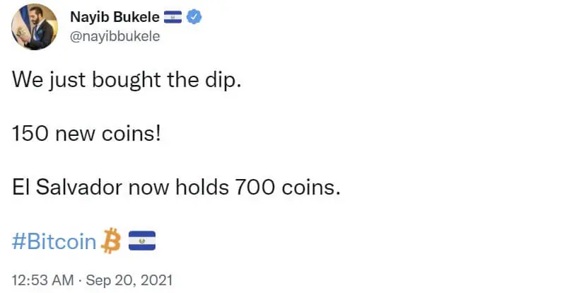 El Salvador mua thêm Bitcoin - Quốc gia hiện giữ 700 BTC - Tin Tức Bitcoin - Cập Nhật Tin Tức Coin Mới Nhất 24/7 2026 El Salvador mua thêm Bitcoin - Quốc gia hiện giữ 700 BTC - Tin Tức Bitcoin - Cập Nhật Tin Tức Coin Mới Nhất 24/7 2026