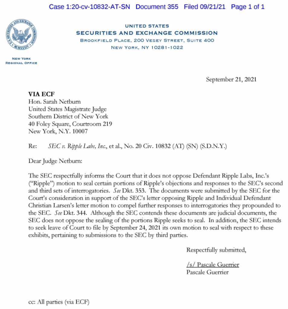 cái-giây-đã-tuyên-bố-rằng-họ-không-phản-đối-ripple-chuyển-động-để-niêm-phong-nhất-định-phần-của-phản đối