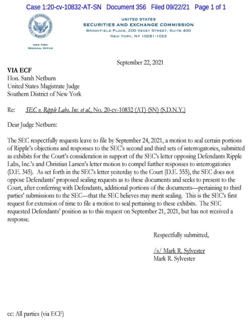 sec-request-an-extension-of-time-to-file-a-motion-to-seal-tang-in-the-Kiện-with-ripple