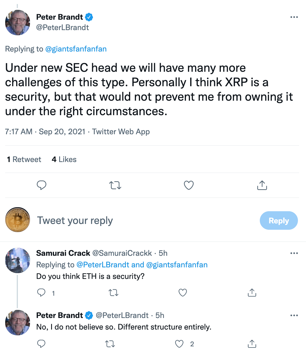 xrp-is-unregistered-security-but-eth-is-not-peter-brandt-said