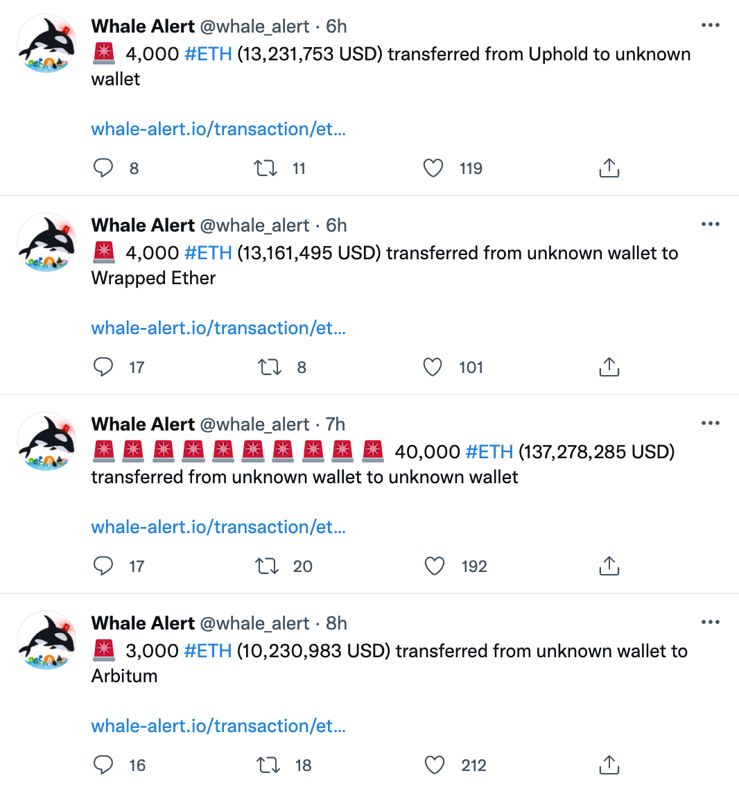 Cá voi và sàn giao dịch đã chuyển Ethereum trị giá gần 360 triệu đô la - Tin Tức Bitcoin - Cập Nhật Tin Tức Coin Mới Nhất 24/7 2025 cá voi-và-trao-đổi-đã-chuyển-gần-360-triệu-giá-trị-ethereum