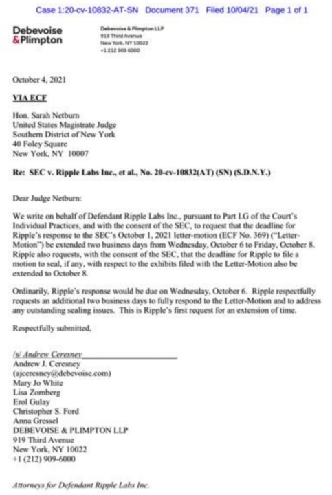 Thẩm phán phán quyết rằng chủ sở hữu XRP không thể hành động trong Ripple - Vụ kiện đang diễn ra của SEC với tư cách bị đơn - Tin Tức Bitcoin - Cập Nhật Tin Tức Coin Mới Nhất 24/7 2025 thẩm phán-phán quyết-điều-đó-xrp-chủ-không-thể-hành-động-ripple-giây-đang-kiện-như-bị-đơn1