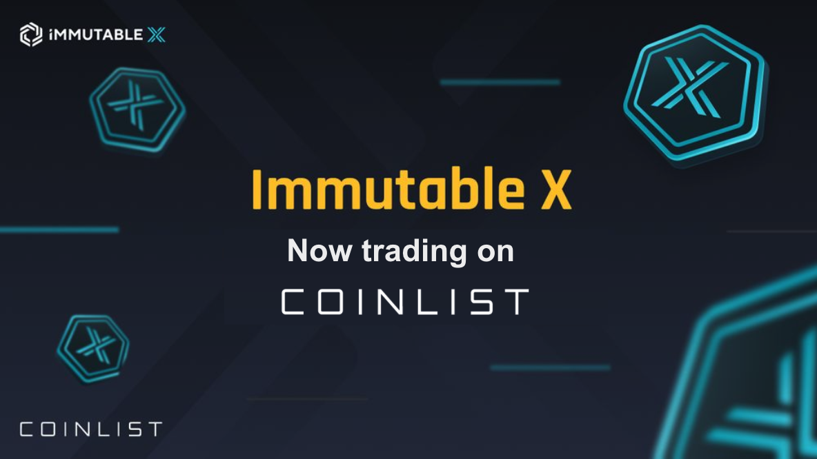 Immutable X (IMX) Hiện đang giao dịch trên CoinList