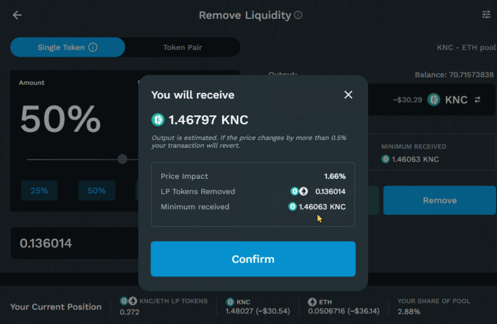[Kyber Netwok] KyberDMM'de Artık Sadece Bir Token ile Havuzlara Likidite Ekleyebilirsiniz! - Tin Tức Bitcoin - Cập Nhật Tin Tức Coin Mới Nhất 24/7 2025