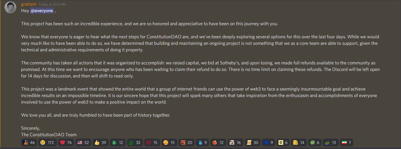 Ảnh chụp màn hình CharterDAO Discord