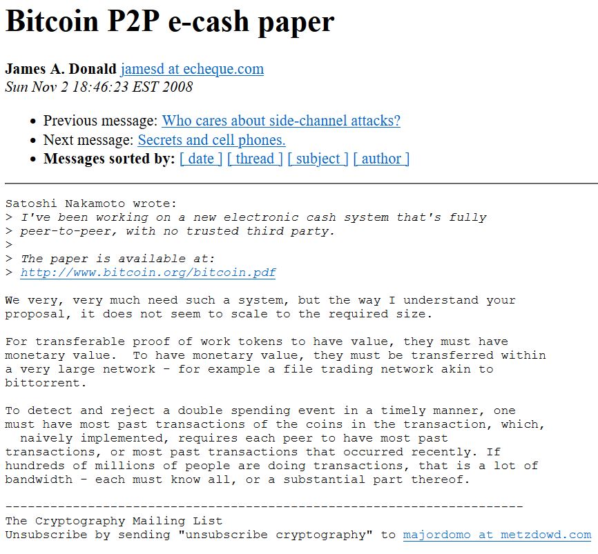 Có phải câu trả lời đầu tiên cho Sách trắng Bitcoin là Satoshi? Lý thuyết chuyên sâu - Tin Tức Bitcoin 2024