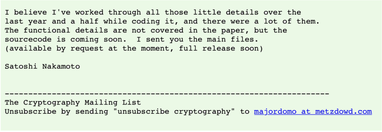 Có phải câu trả lời đầu tiên cho Sách trắng Bitcoin là Satoshi? Lý thuyết chuyên sâu - Tin Tức Bitcoin 2024
