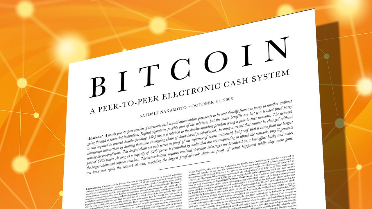 Kỷ niệm Sách trắng về Bitcoin bán nguyệt san Satoshi Nakamoto đã xuất bản 13 năm trước hôm nay