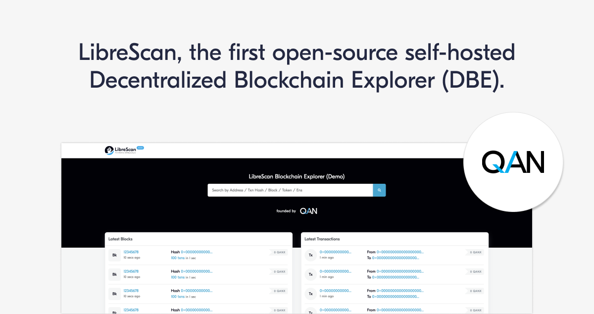 LibreScan, Trình khám phá chuỗi khối phi tập trung đầu tiên được QANplatform hỗ trợ - Tin Tức Bitcoin - Cập Nhật Tin Tức Coin Mới Nhất 24/7 2025 LibreScan, Trình khám phá chuỗi khối phi tập trung đầu tiên được QANplatform hỗ trợ - Tin Tức Bitcoin - Cập Nhật Tin Tức Coin Mới Nhất 24/7 2025