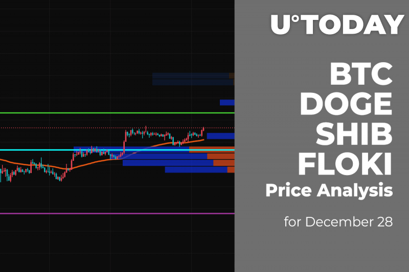 Phân tích giá BTC, DOGE, SHIB và FLOKI cho ngày 28 tháng 12