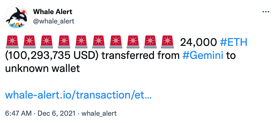 Cá voi Ethereum đã mua 100 triệu đô la và chuyển vào ví cá nhân - Tin Tức Bitcoin - Cập Nhật Tin Tức Coin Mới Nhất 24/7 2025 ethereum-cá voi-đã-mua-100-triệu-và-chuyển-sang-một-ví-riêng-tư