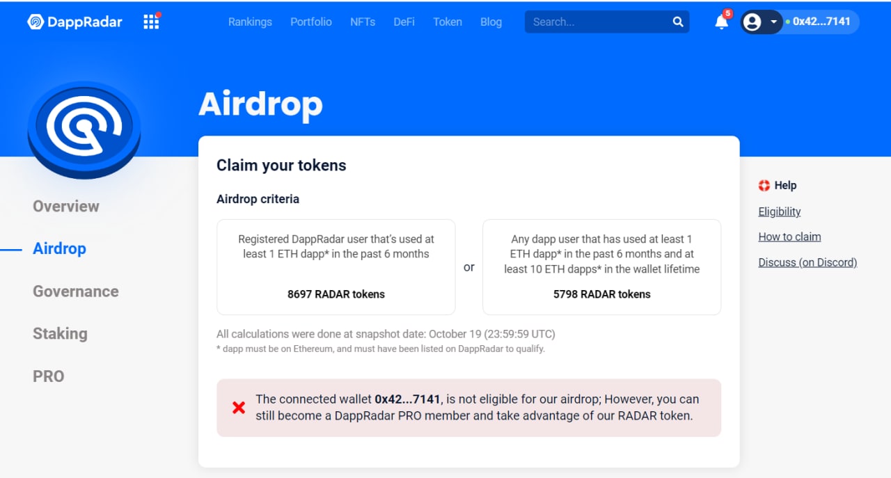 dappradar-ra mắt-và-mở-ra-đa-airdrop-huobi-thông báo-mã thông báo-niêm yết