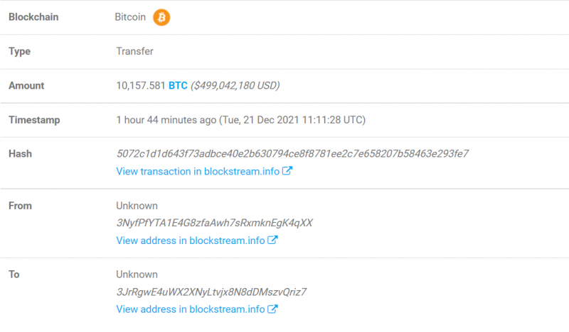 Giao dịch Bitcoin lớn