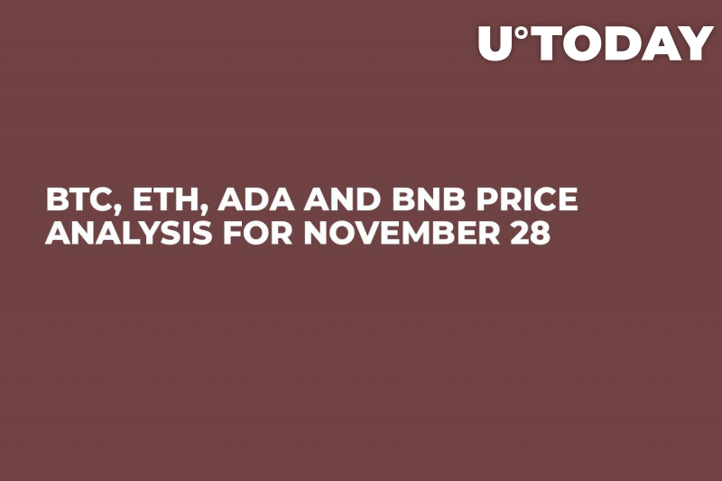 Phân tích giá BTC, ETH, ADA và BNB cho ngày 28 tháng 11