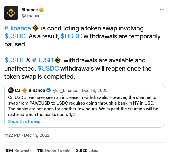 Binance vẫn hoạt động bình thường bất chấp hàng tháng FUD - Tin Tức Bitcoin 2024
