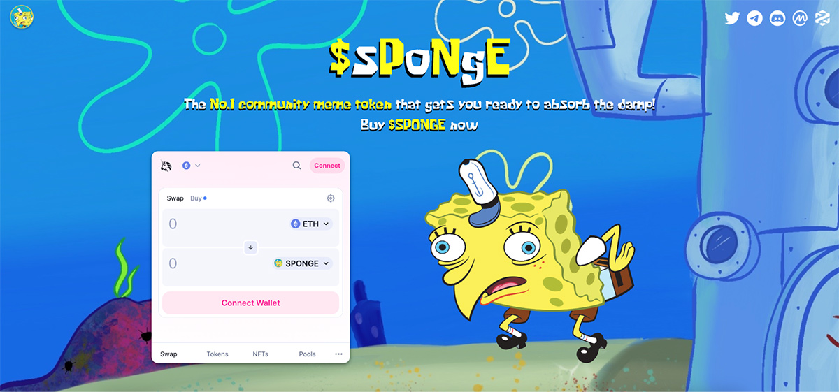 Spongebob – Phát triển các meme coin hàng đầu