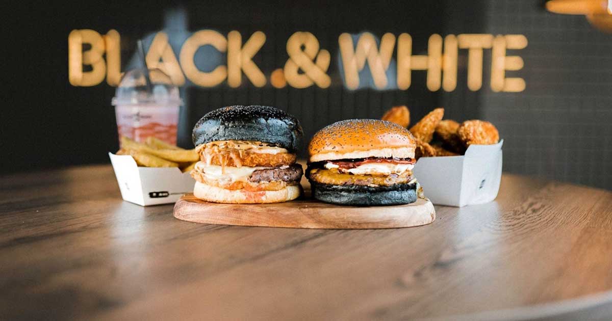 Black White Burger ch p nh n thanh to n b ng ti n i n t Tin