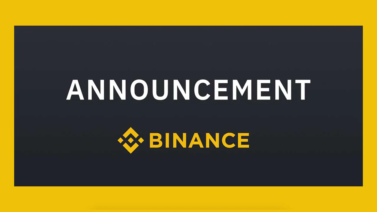 Binance tạm dừng nạp và rút TOMO vào ngày 20 tháng 11