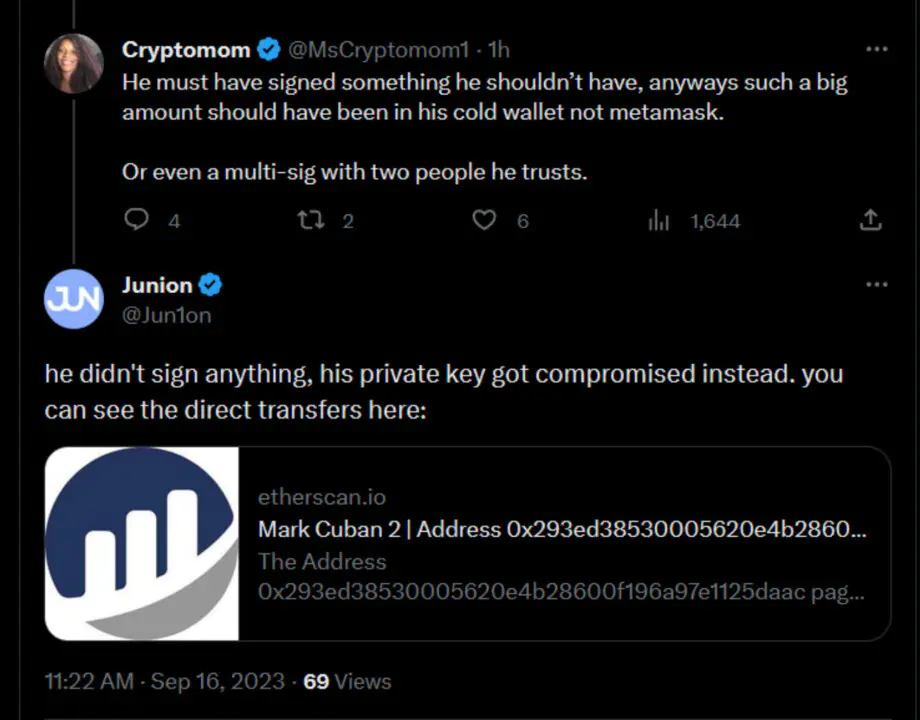 Mark Cuban lấy lại 3 triệu USDC từ ví bị hack trên MetaMask - Tin Tức Bitcoin - Cập Nhật Tin Tức Coin Mới Nhất 24/7 2025 Mark Cuban lấy lại 3 triệu USDC từ ví bị hack trên MetaMask - Tin Tức Bitcoin - Cập Nhật Tin Tức Coin Mới Nhất 24/7 2025