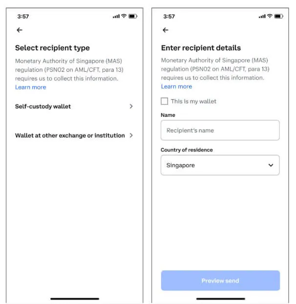 Coinbase Singapore hiện yêu cầu thông tin cá nhân của đối tác để xử lý giao dịch - Tin Tức Bitcoin - Cập Nhật Tin Tức Coin Mới Nhất 24/7 2025 Coinbase Singapore hiện yêu cầu thông tin cá nhân của đối tác để xử lý giao dịch - Tin Tức Bitcoin - Cập Nhật Tin Tức Coin Mới Nhất 24/7 2025