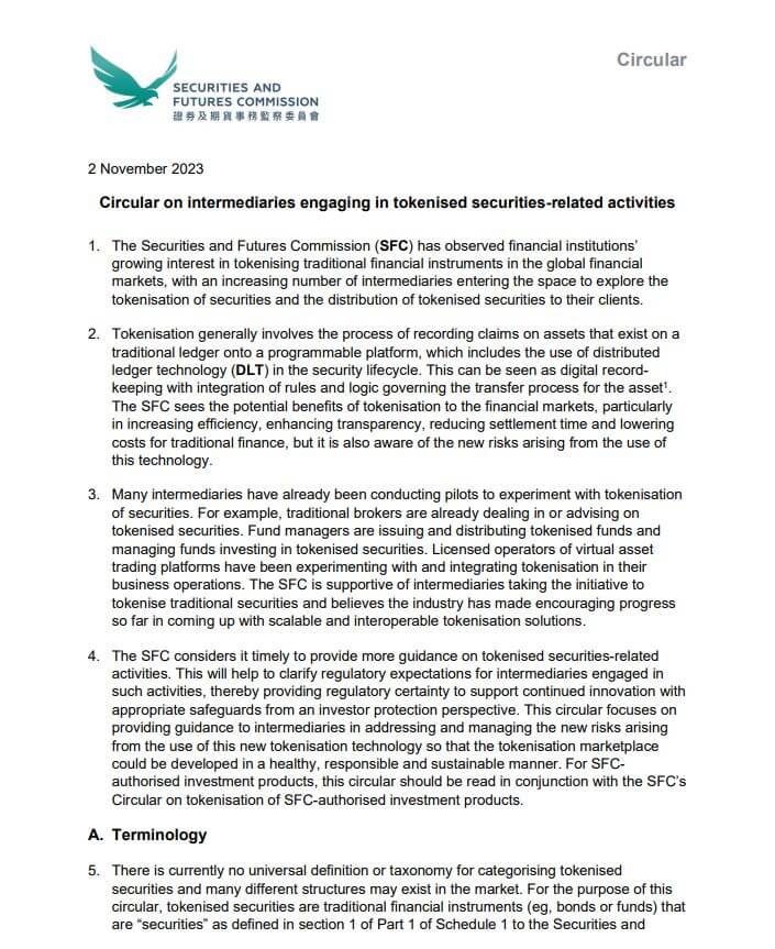 Hồng Kông ban hành các quy tắc về token hóa tài sản - Tin Tức Bitcoin - Cập Nhật Tin Tức Coin Mới Nhất 24/7 2025 Hồng Kông ban hành các quy tắc về token hóa tài sản - Tin Tức Bitcoin - Cập Nhật Tin Tức Coin Mới Nhất 24/7 2025
