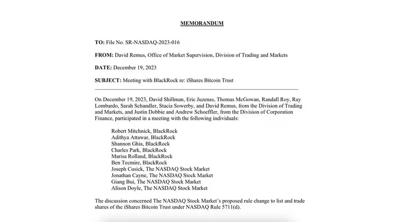 BlackRock và Nasdaq cùng SEC họp về Bitcoin ETF - Tin Tức Bitcoin - Cập Nhật Tin Tức Coin Mới Nhất 24/7 2025