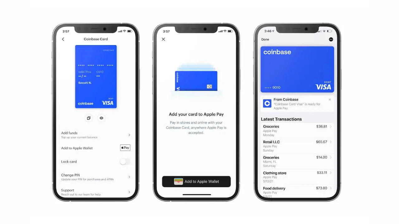 Coinbase tích hợp Apple Pay