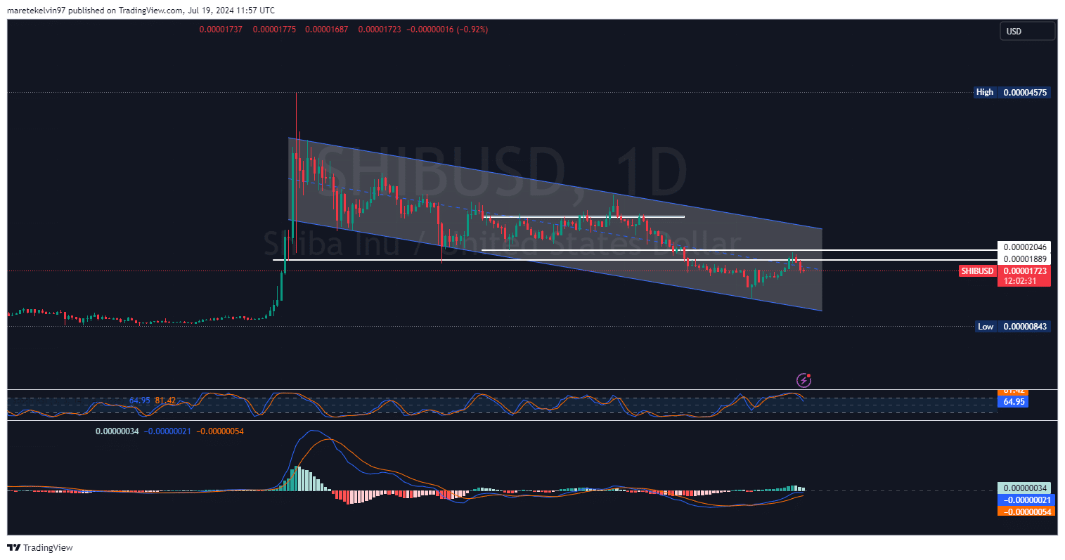 Nguồn: SHIB/USD, TradingView