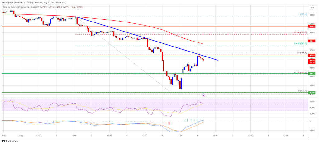 Nguồn: BNBUSD trên TradingView.com