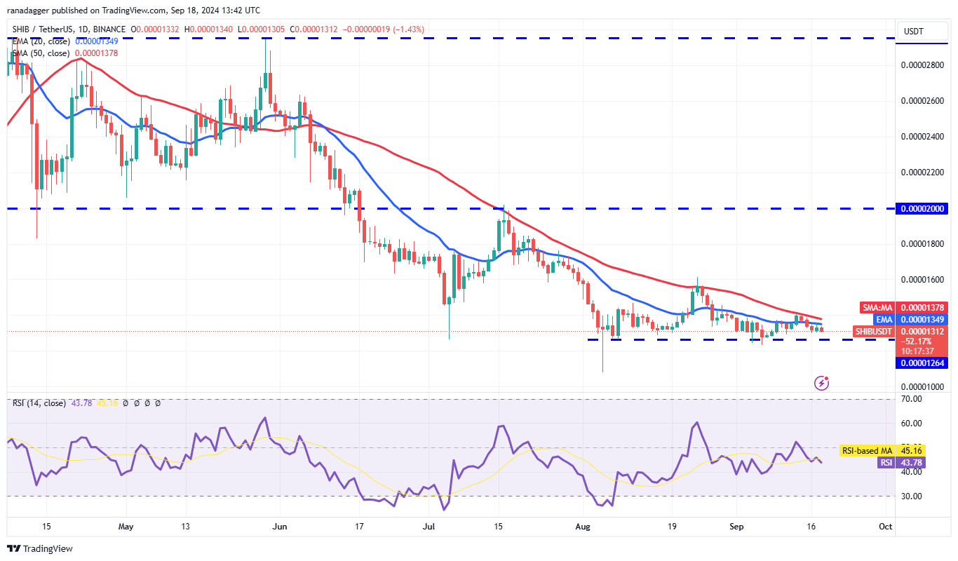 Phân tích giá 18/9: BTC, ETH, BNB, SOL, XRP, DOGE, TON, ADA, AVAX, SHIB - Tin Tức Bitcoin - Cập Nhật Tin Tức Coin Mới Nhất 24/7 2024