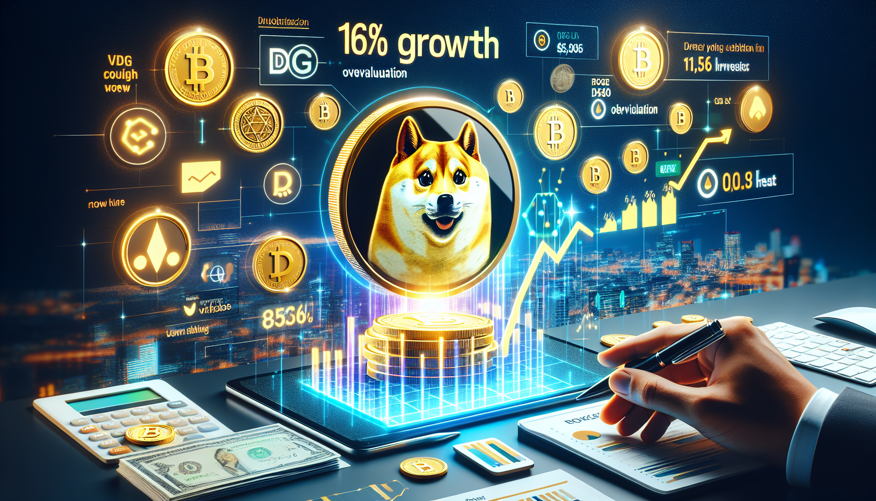 Dogecoin 16% Tăng Trưởng Có Nguy Cơ Bị Định Giá Quá Cao?