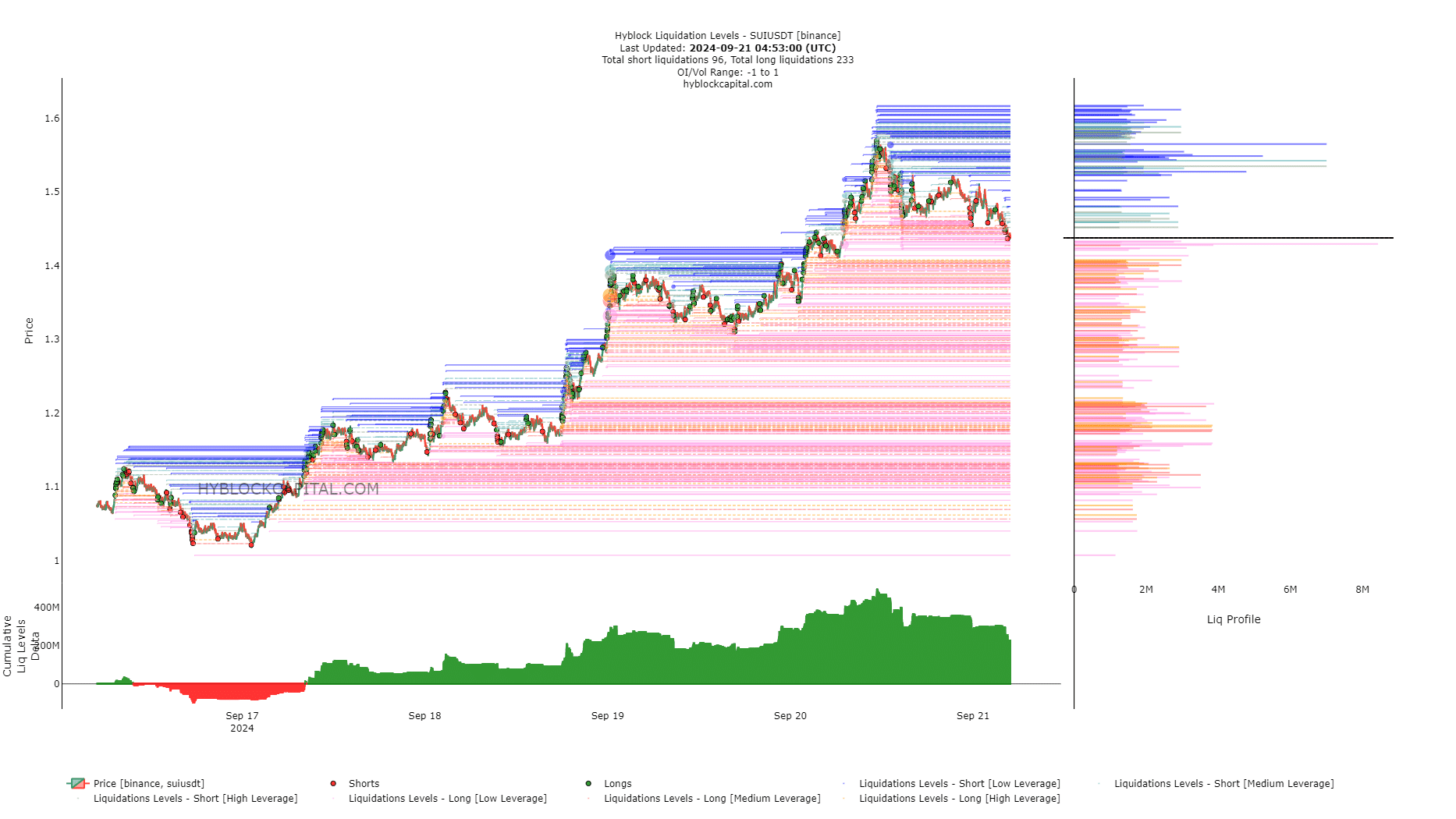 Sui Liquidation Levels