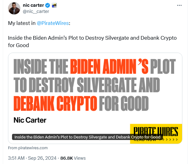 Chính quyền Biden 'kết liễu' Silvergate để triệt hạ crypto - Tin Tức Bitcoin - Cập Nhật Tin Tức Coin Mới Nhất 24/7 2024