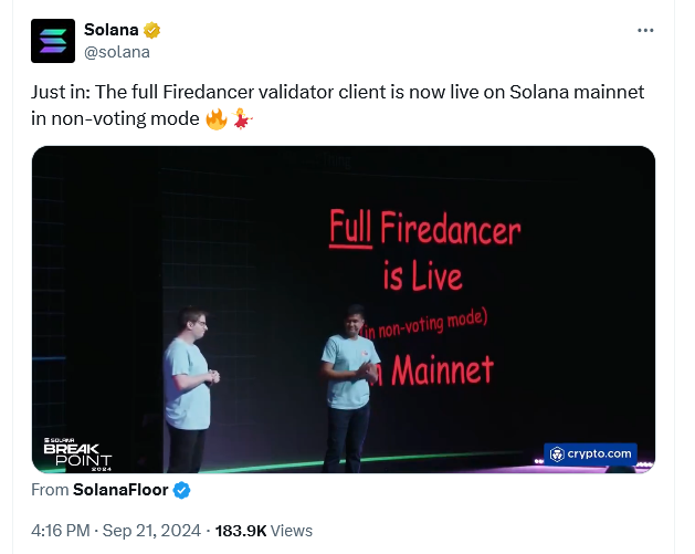 Solana Firedancer bùng nổ, Bill Maher sai lầm về tiền điện tử - Tin Tức Bitcoin - Cập Nhật Tin Tức Coin Mới Nhất 24/7 2024