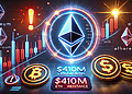 Ethereum đối mặt nguy cơ thanh lý 410 triệu USD khi giá gần ngưỡng kháng cự