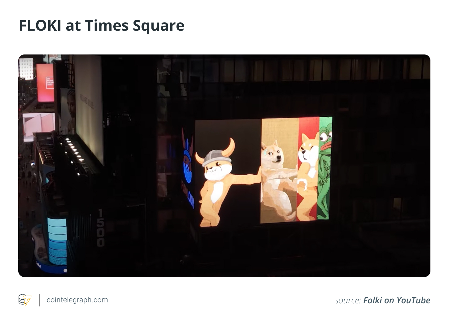 FLOKI tại Times Square FLOKI tại Times Square