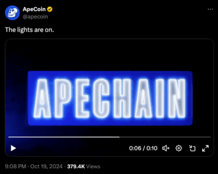 ApeCoin tăng 130% sau khi ra mắt ApeChain – Liệu Pepe Unchained sẽ là bùng nổ tiếp theo? - Tin Tức Bitcoin - Cập Nhật Tin Tức Coin Mới Nhất 24/7 2025 ApeCoin tăng 130% sau khi ra mắt ApeChain – Liệu Pepe Unchained sẽ là bùng nổ tiếp theo? - Tin Tức Bitcoin - Cập Nhật Tin Tức Coin Mới Nhất 24/7 2025