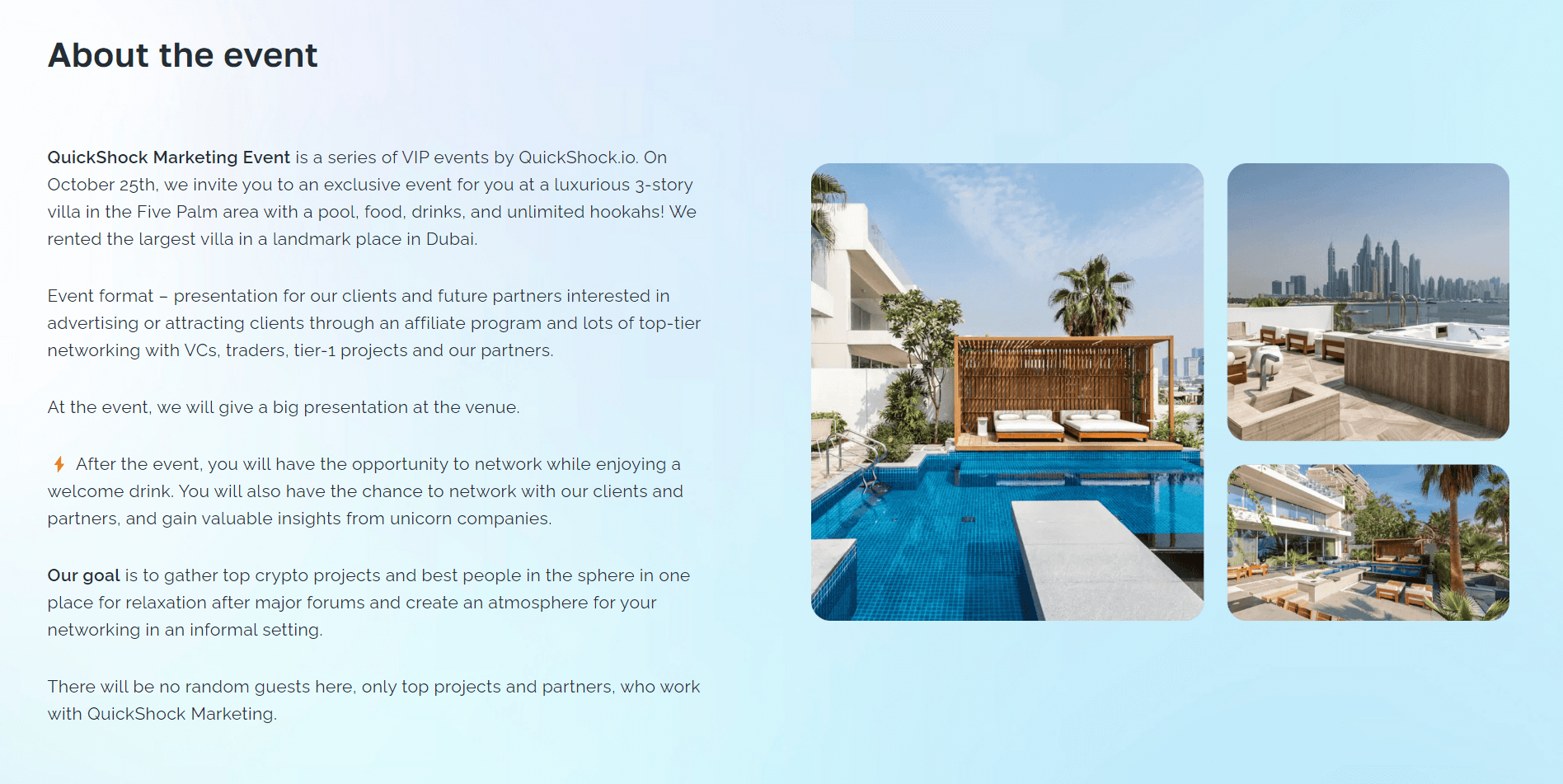 Cách Tiếp Thị Dự Án Blockchain? Hướng Dẫn Hoàn Chỉnh Tại Sự Kiện QuickShock.io Dubai - Tin Tức Bitcoin - Cập Nhật Tin Tức Coin Mới Nhất 24/7 2025