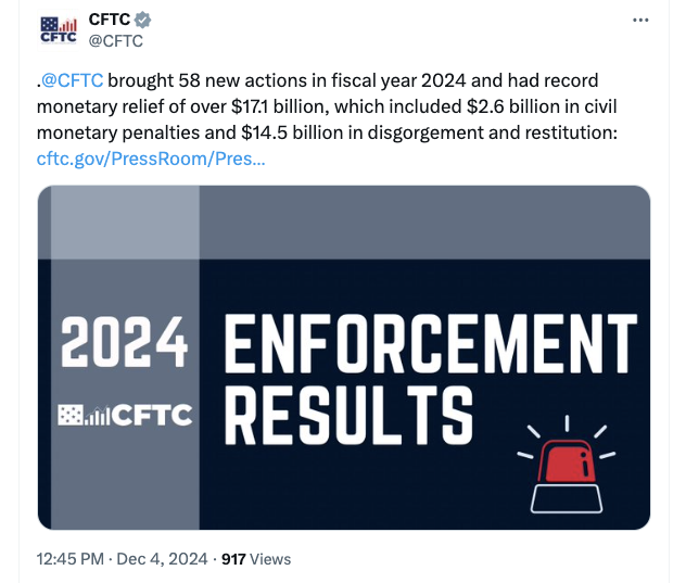 CFTC thu về kỷ lục 17 tỷ USD nhờ siết chặt Tiền Điện Tử - Tin Tức Bitcoin - Cập Nhật Tin Tức Coin Mới Nhất 24/7 2025 Gian lận, CFTC, FTX, Chính sách