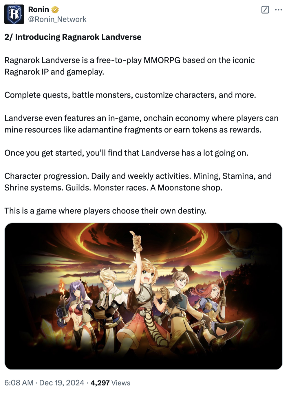 Ragnarok Landverse: Genesis ra mắt trên Ronin đầu 2025 - Tin Tức Bitcoin - Cập Nhật Tin Tức Coin Mới Nhất 24/7 2025 Ragnarok Landverse: Genesis ra mắt trên Ronin đầu 2025 - Tin Tức Bitcoin - Cập Nhật Tin Tức Coin Mới Nhất 24/7 2025