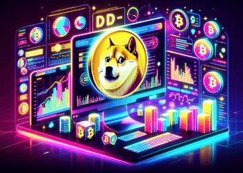 Trang web chính thức DOGE của Musk với logo Dogecoin