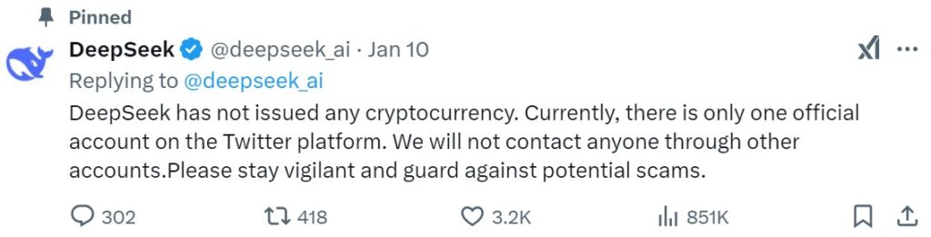 Metaplanet mua 21K BTC, người dùng Hàn tăng 450% - Tin Tức Bitcoin - Cập Nhật Tin Tức Coin Mới Nhất 24/7 2025 DeepSeek states it has not issued a currency.