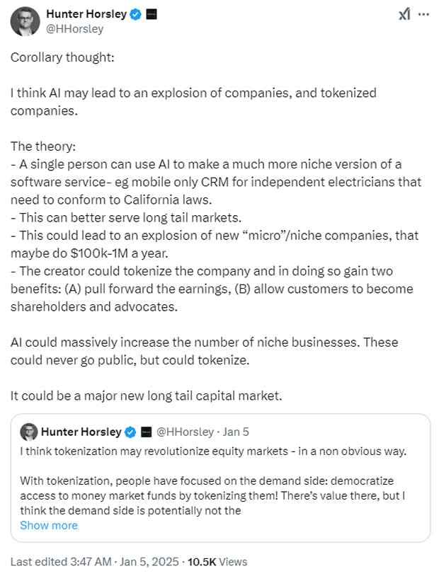 AI và Token hóa: Thị trường dài hạn mới 2025 của Bitwise - Tin Tức Bitcoin - Cập Nhật Tin Tức Coin Mới Nhất 24/7 2025 Token hóa Tài Sản Thực