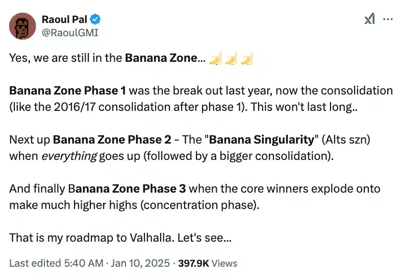 Raoul Pal on Banana zone