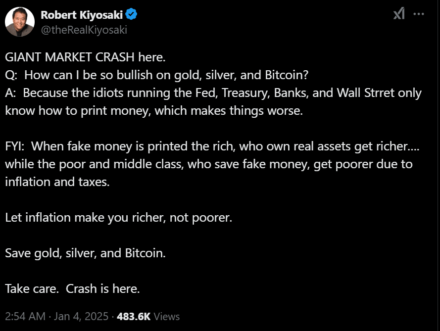 Tác giả Rich Dad Poor Dad mua Bitcoin đợt tăng giá vì sao - Tin Tức Bitcoin - Cập Nhật Tin Tức Coin Mới Nhất 24/7 2025 Robert Kiyosaki Bitcoin
