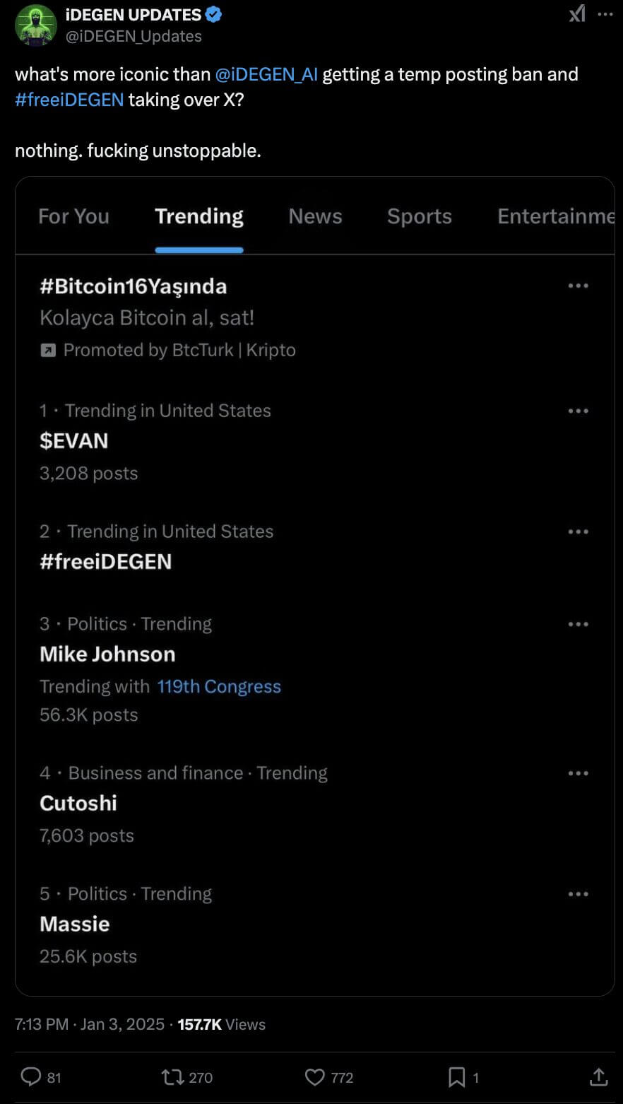 Tại sao các Cá Voi Đang Ủng hộ Đợt Presale Này với Số Lượng Kỷ Lục - Tin Tức Bitcoin - Cập Nhật Tin Tức Coin Mới Nhất 24/7 2025 iDEGEN gần đây đã bị cấm tạm thời khỏi Twitter