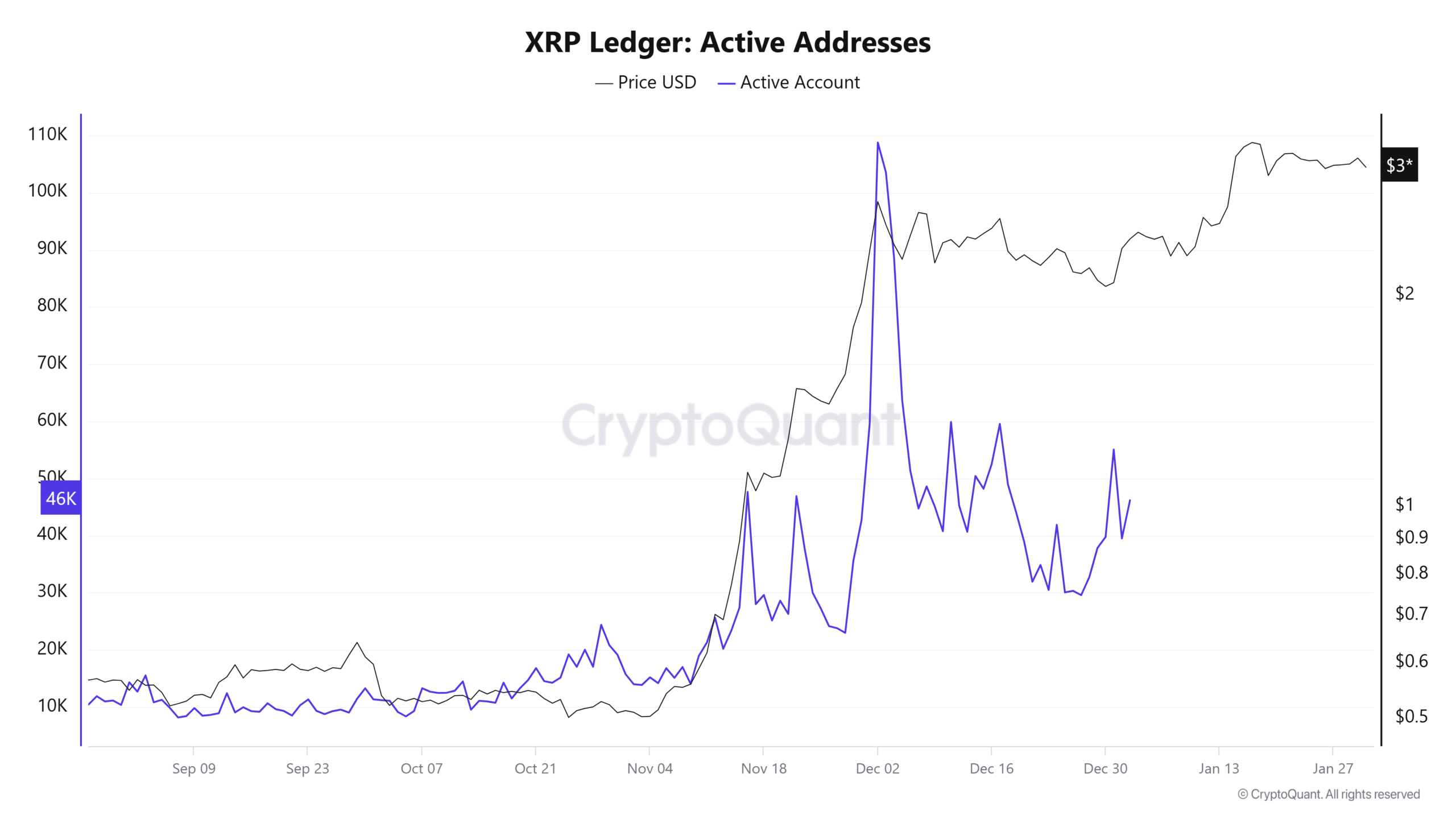 XRP TVL vượt 80 triệu USD trước làn sóng ETF lớn - Tin Tức Bitcoin - Cập Nhật Tin Tức Coin Mới Nhất 24/7 2025 XRP active addresses
