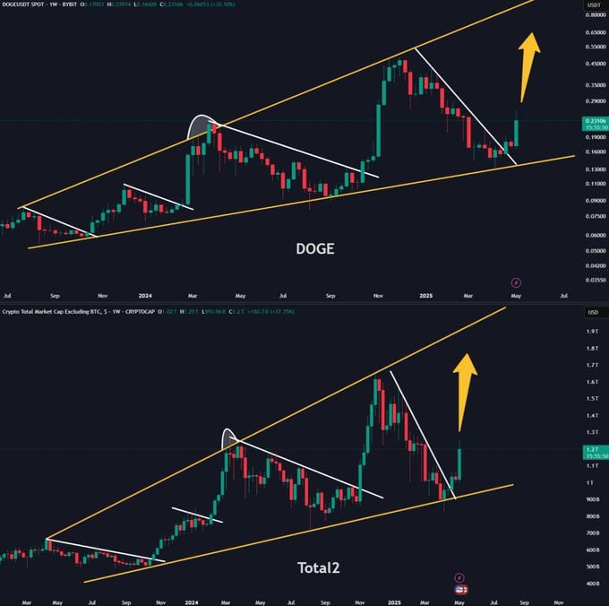 Dogecoin bùng nổ, mùa altseason sôi động – Nên đầu tư? - Tin Tức Bitcoin - Cập Nhật Tin Tức Coin Mới Nhất 24/7 2025 dogecoin