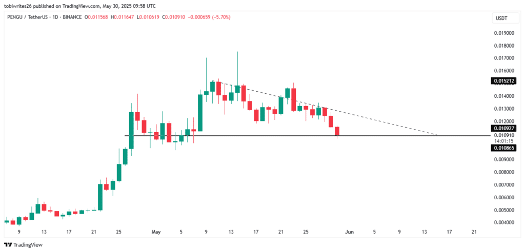 PENGU lao dốc: Cách để memecoin ngừng rơi - Tin Tức Bitcoin - Cập Nhật Tin Tức Coin Mới Nhất 24/7 2025 PENGU lao dốc: Cách để memecoin ngừng rơi - Tin Tức Bitcoin - Cập Nhật Tin Tức Coin Mới Nhất 24/7 2025